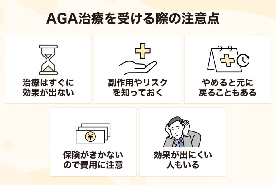 東京でAGA治療を受ける際の注意点