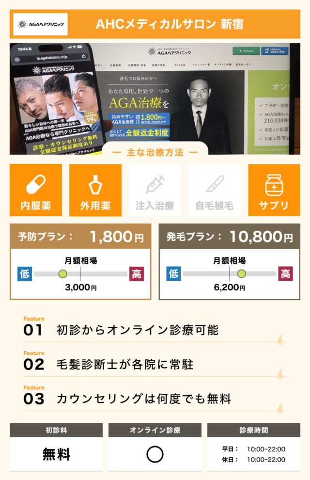AHCメディカルサロン 新宿の画像